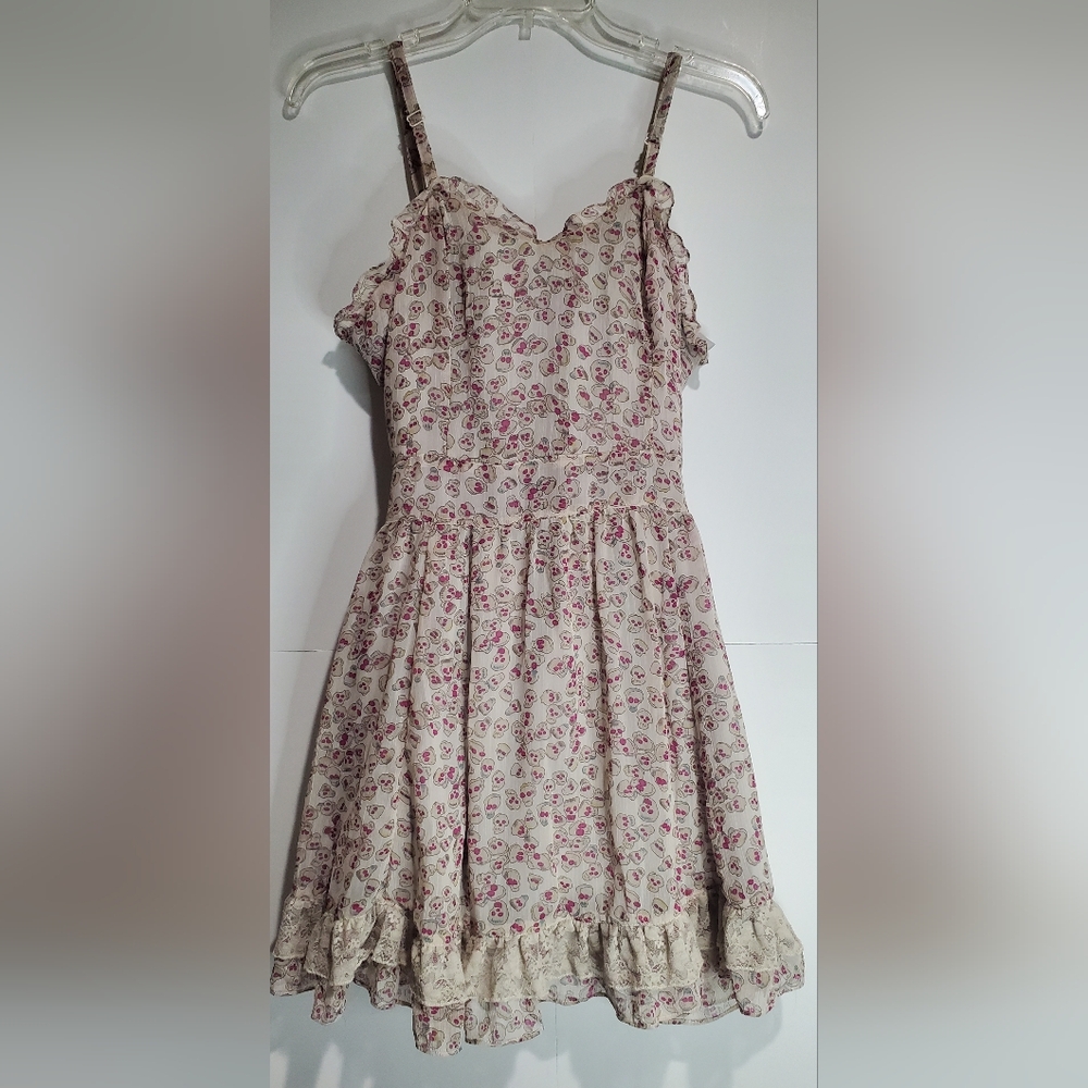 Tripp NYC Ruffle Skulls Dress Womens sz XL - NWT.